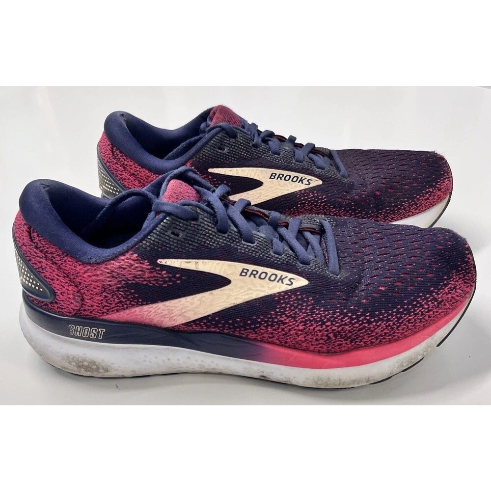 Brooks Women's Ghost 16 Running Shoes, Peacoat/Raspberry/Apricot SALE Only US
